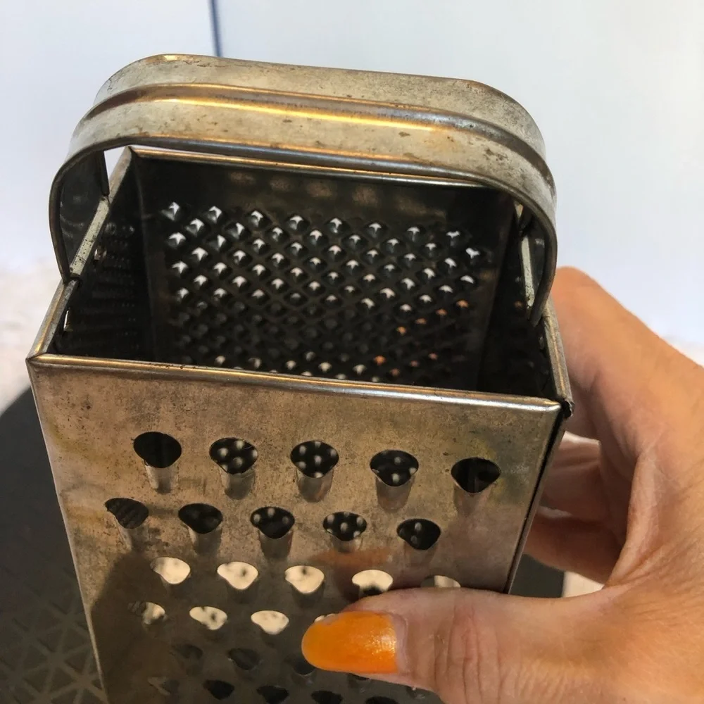 Set of Vintage Graters Box Grater and Flat Grater